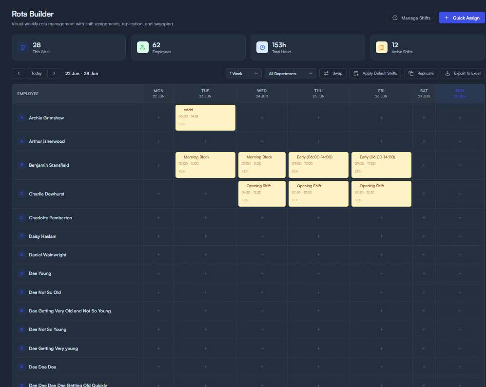 Rota Builder